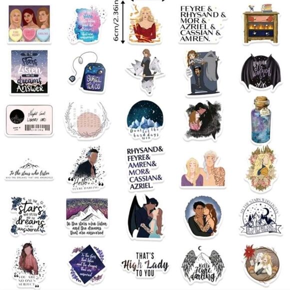 A Court of Thrones and Roses Stickers - Picture 4 of 6